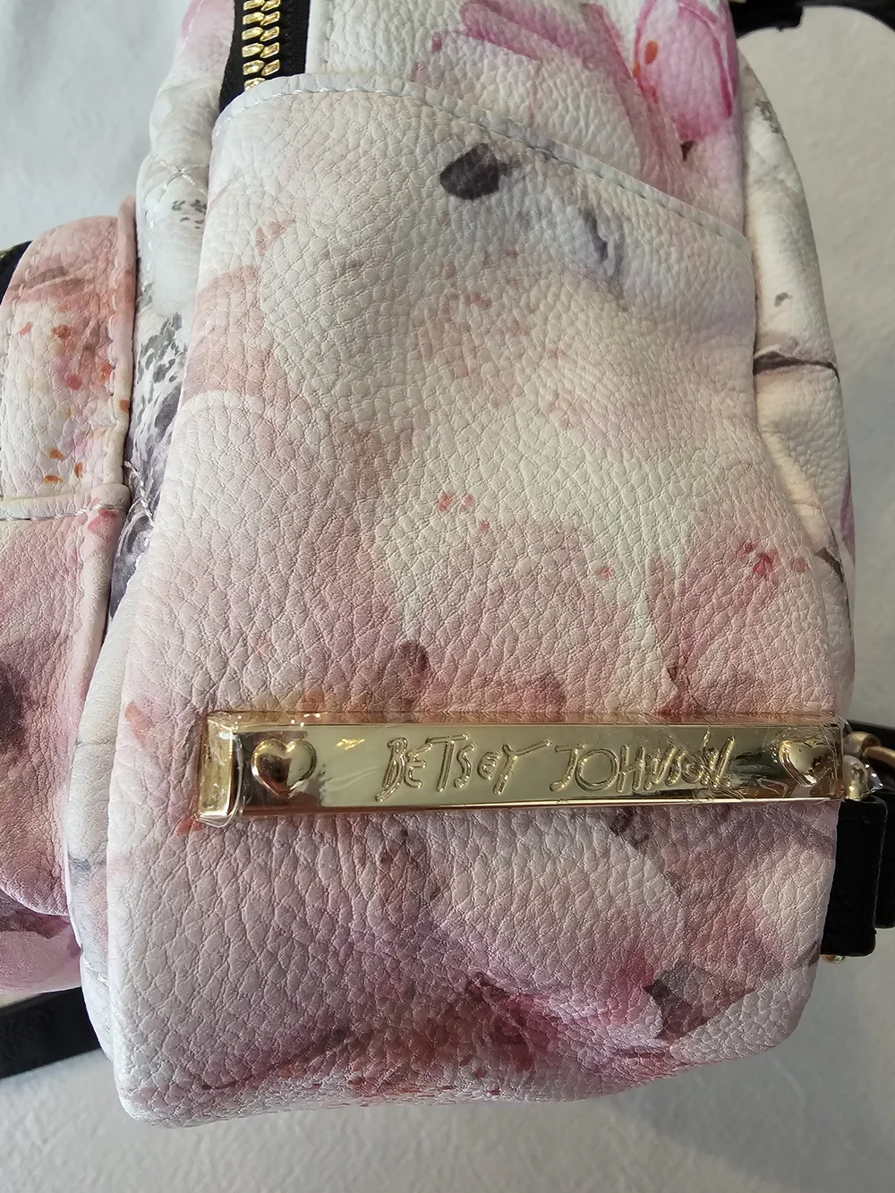 Betsey Johnson Kitsch Puppy Dog Floral Mini Backpack Purse NWOT Kawaii Frenchie